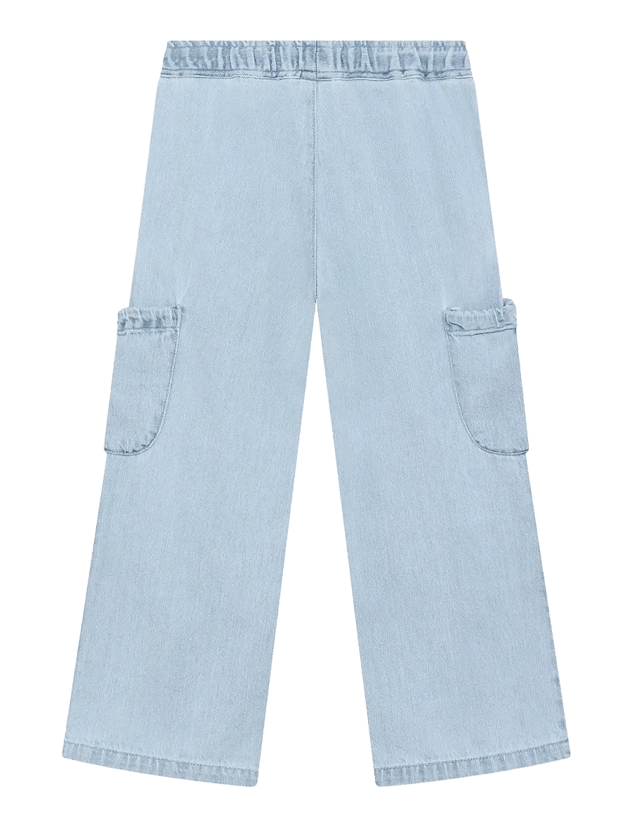 Daily 7 - Light weight Denim Pants - cargohosen - light denim blue - 2