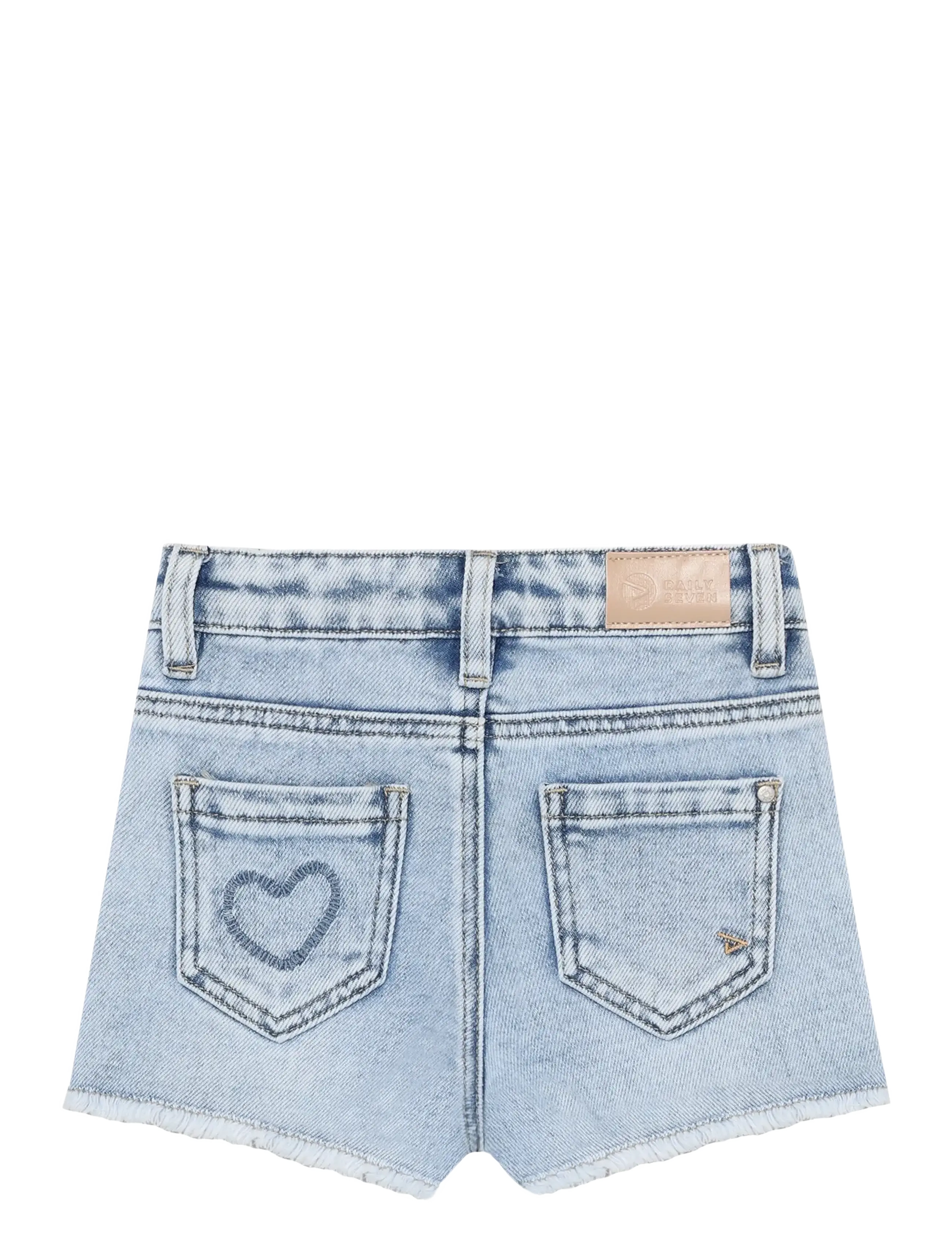 Daily 7 - Denim Shorts Heart - džinsa šorti - blue denim - 2