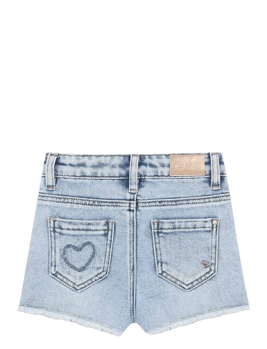 Daily 7 - Denim Shorts Heart - denim shorts - blue denim - 2