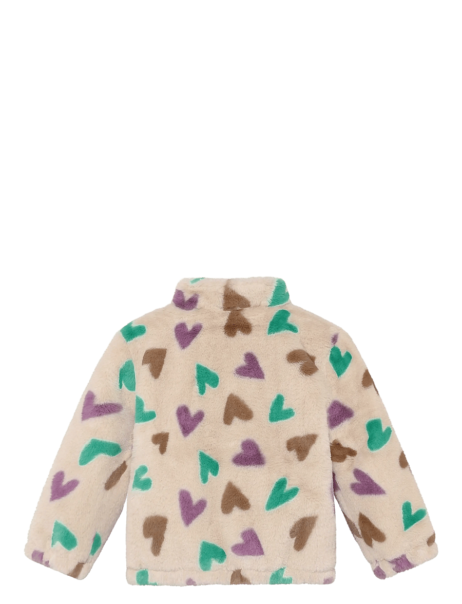 Daily 7 - Teddy Jacket Hearts - fleecejacken - sandshell - 2
