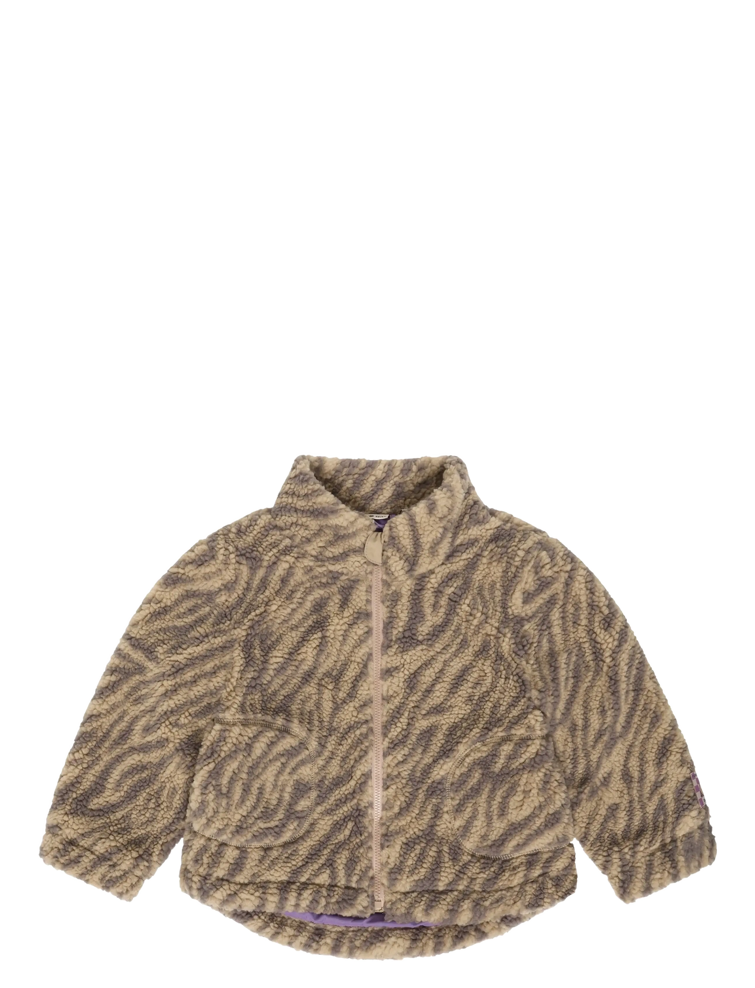 Daily 7 Teddy Jacket Leopard - Outdoor - GINGER ROOT / beige