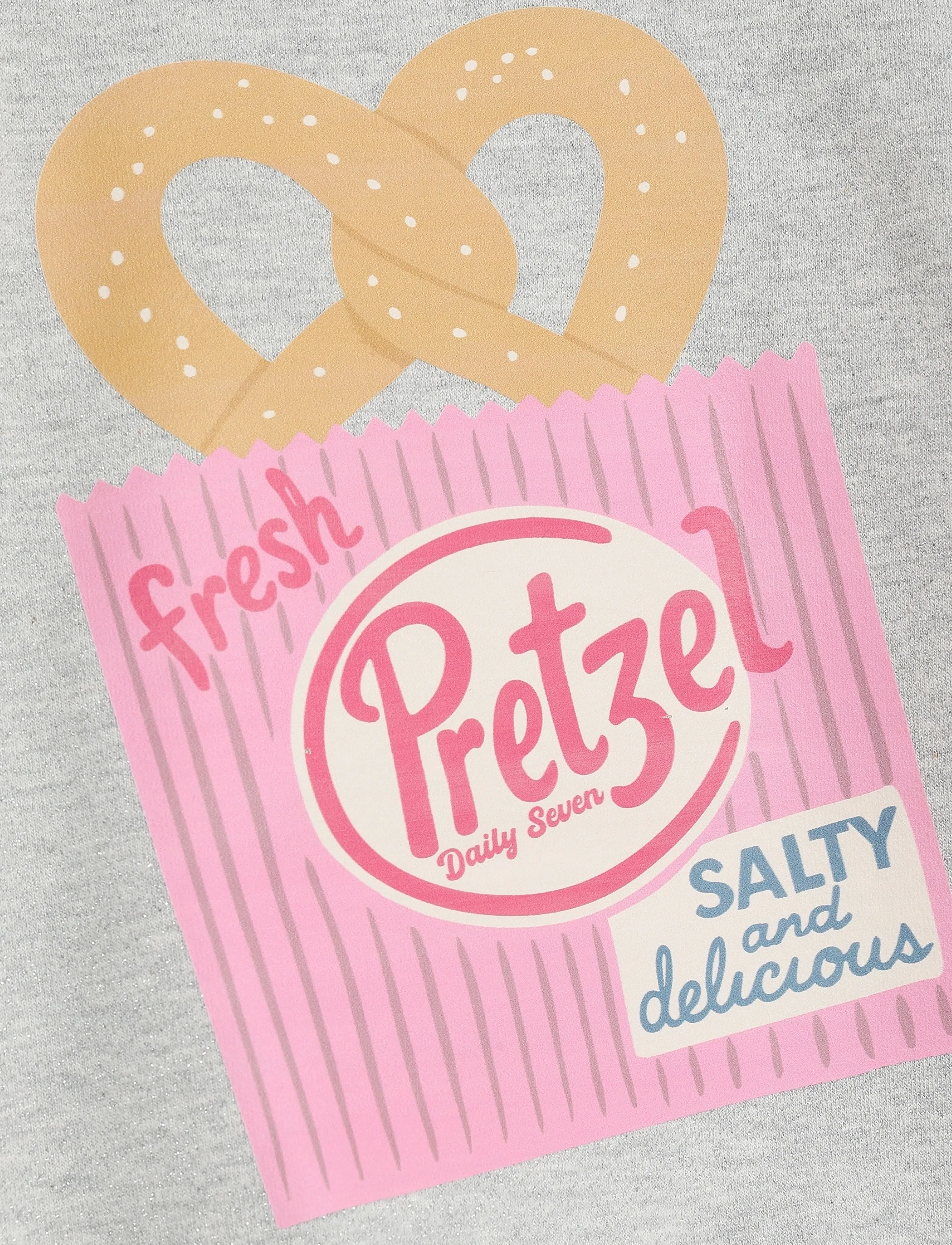 Daily 7 - Sweater Backprint - light grey melange - 4