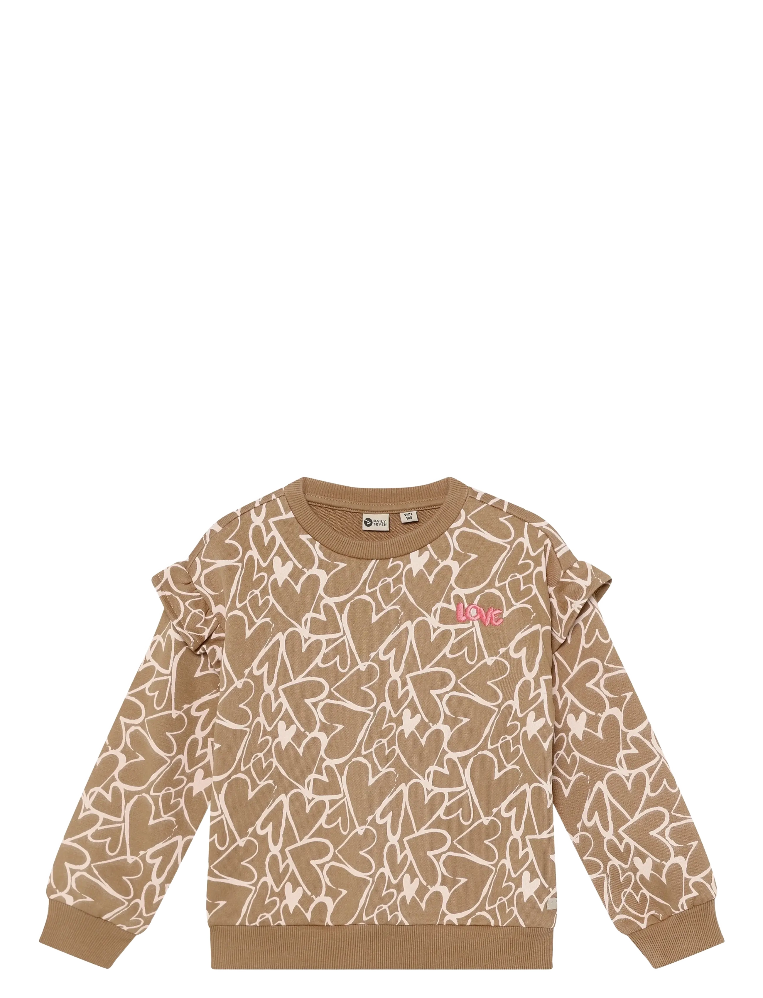 Daily 7 Sweater Allover Print - Tagasi kooli - AFFOGAT / beige