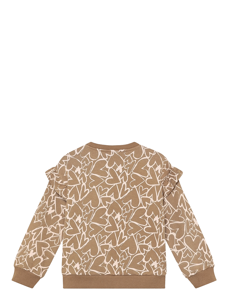 Daily 7 - Sweater Allover Print - neulepuserot - affogat - 1