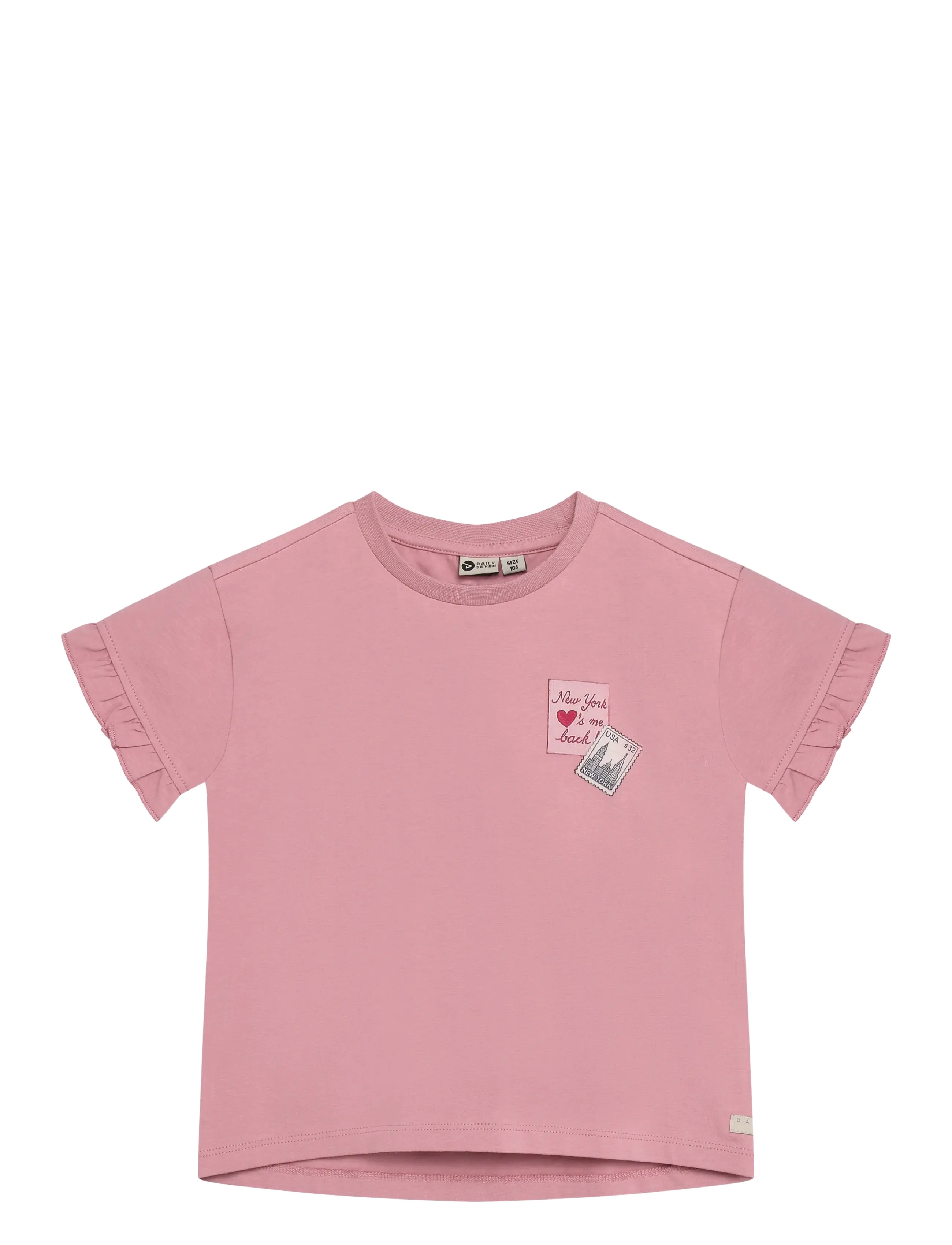 Daily 7 T-shirt Backprint - Oberteile & T-Shirts - LILAS / pink/rose