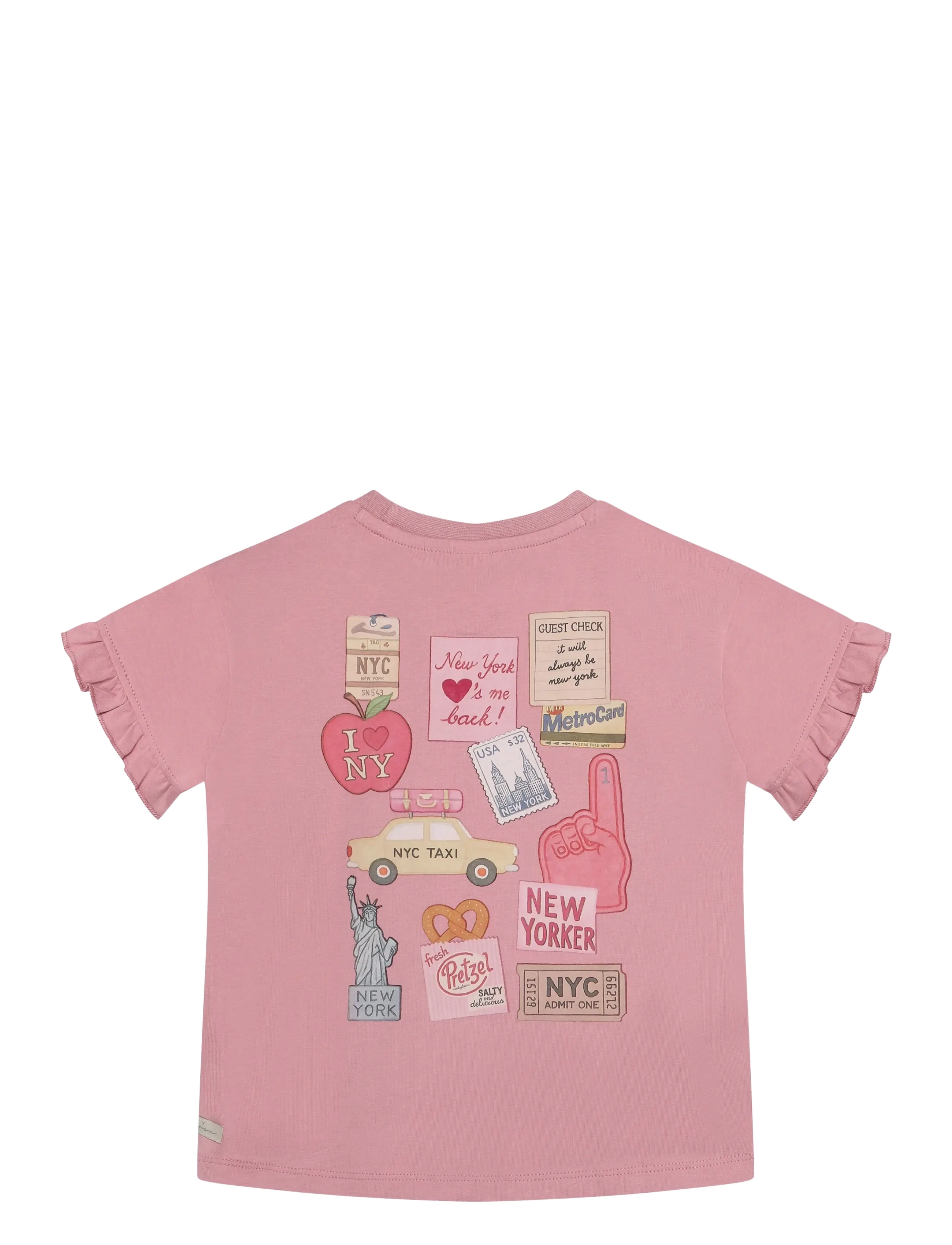Daily 7 - T-shirt Backprint - kurzärmelige - lilas - 1