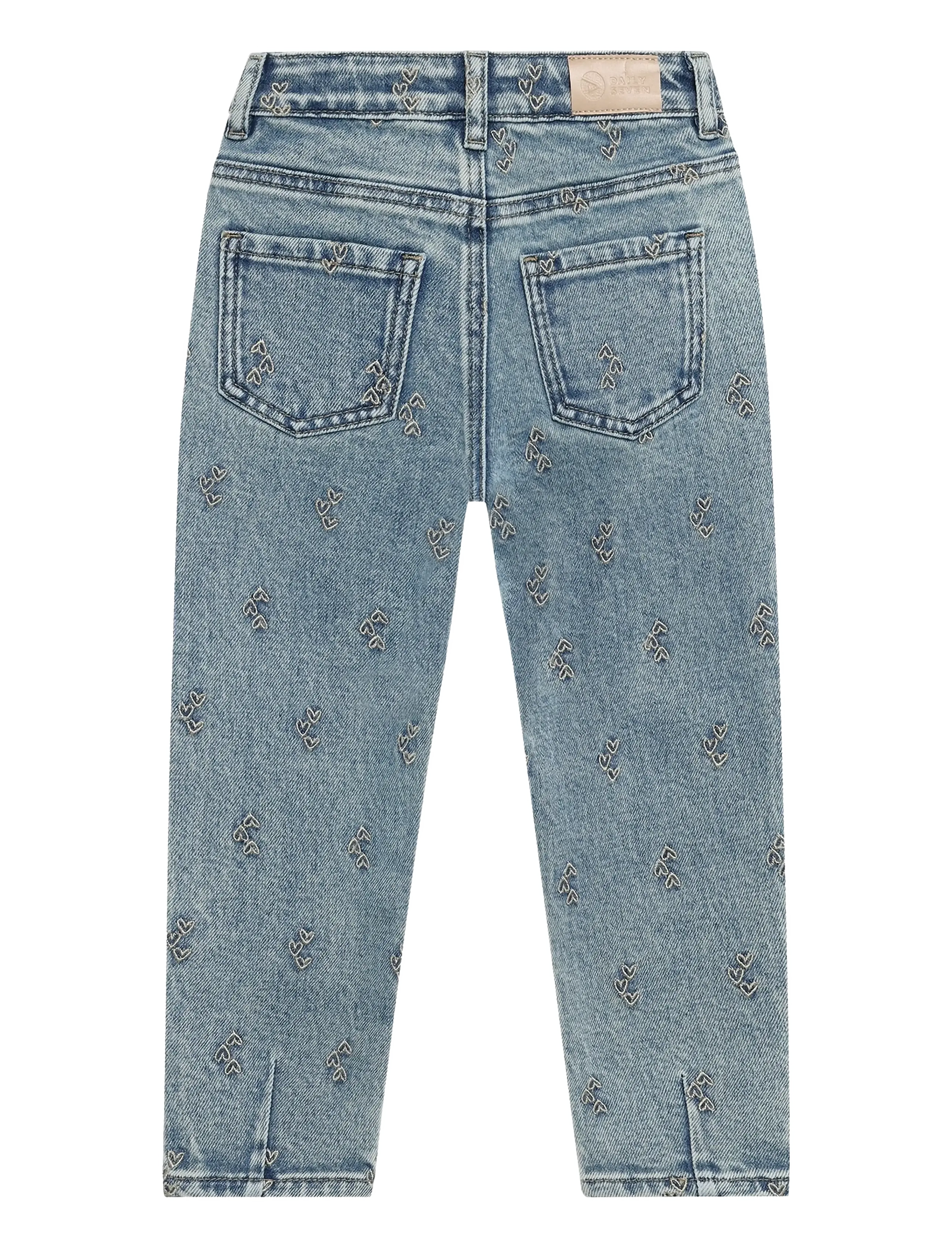 Daily 7 - Denim Mom Fit Embroidery - used medium denim - 2