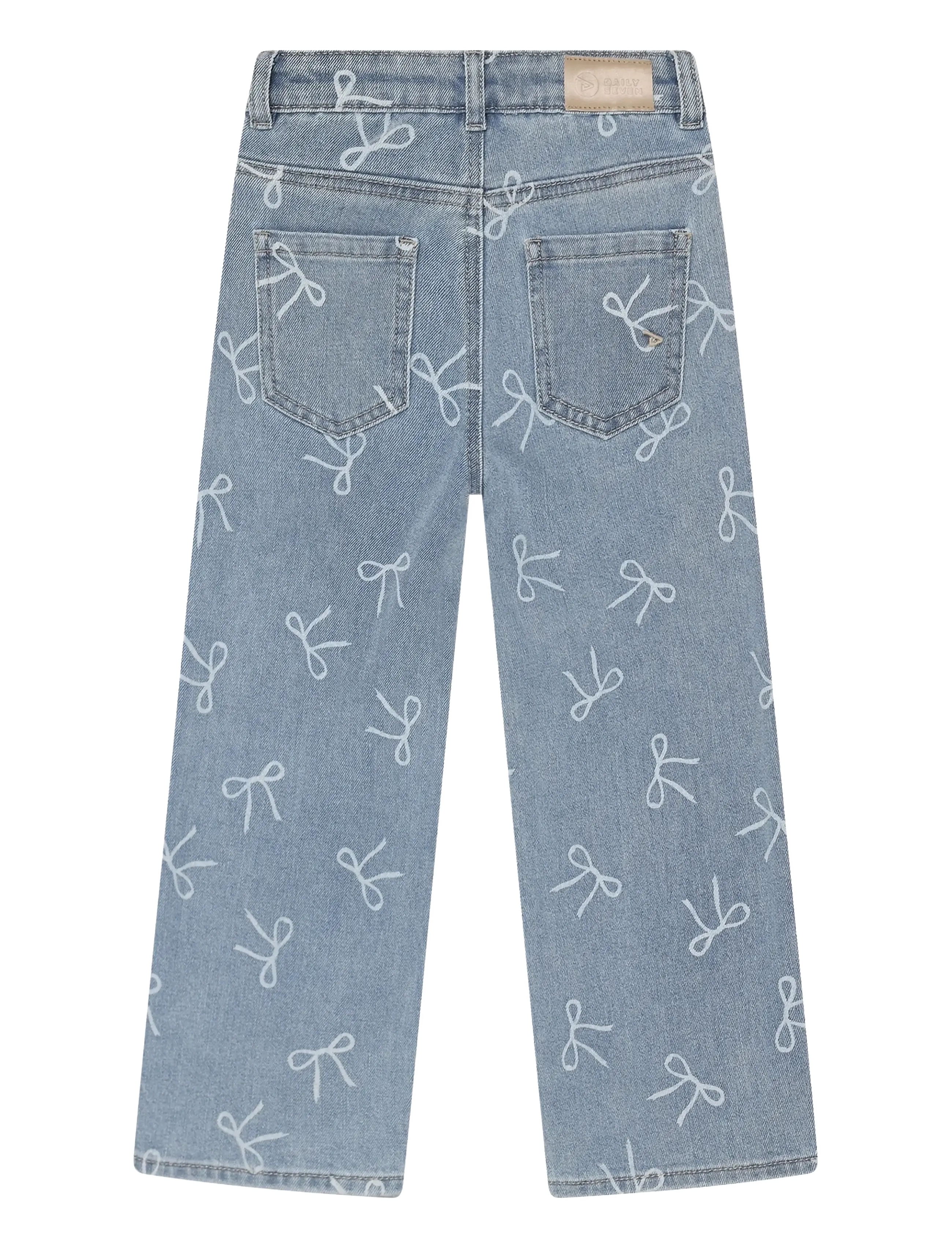 Daily 7 - Denim Wide Fit Bow - laiad teksad - denim - 2