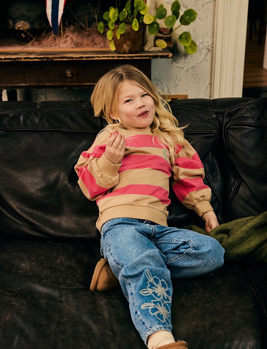 Daily 7 - Sweater Big Stripe - sweatshirts - ginger root - 3