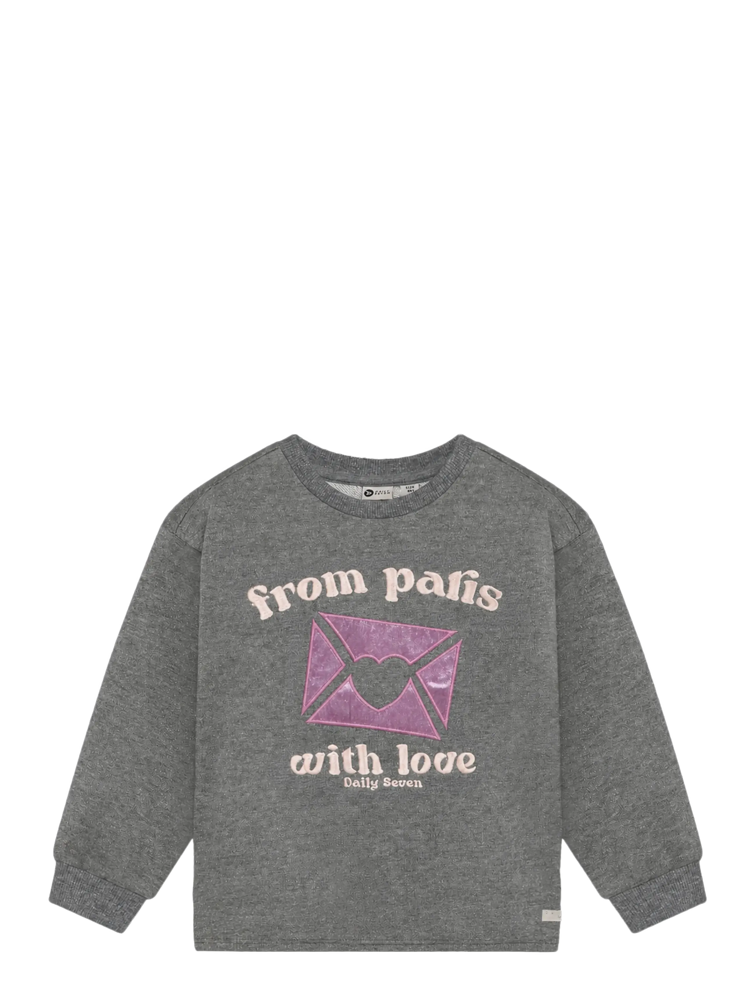 Daily 7 - Sweater Artwork - mid grey melange - 1