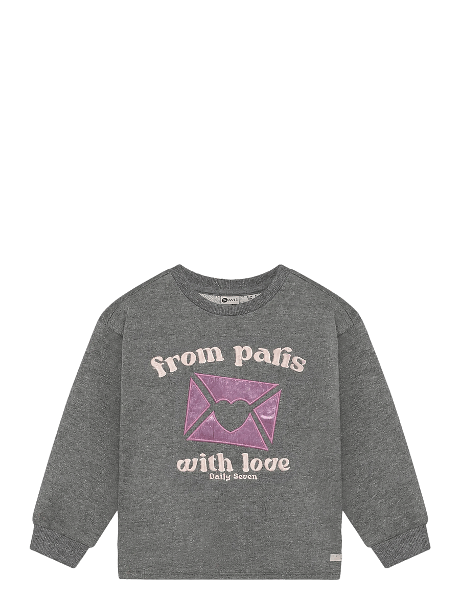 Daily 7 - Sweater Artwork - sweatshirts - mid grey melange - 1