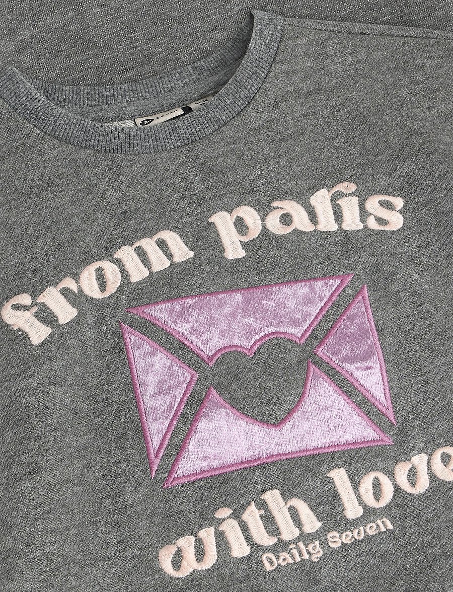 Daily 7 - Sweater Artwork - sweatshirts - mid grey melange - 4