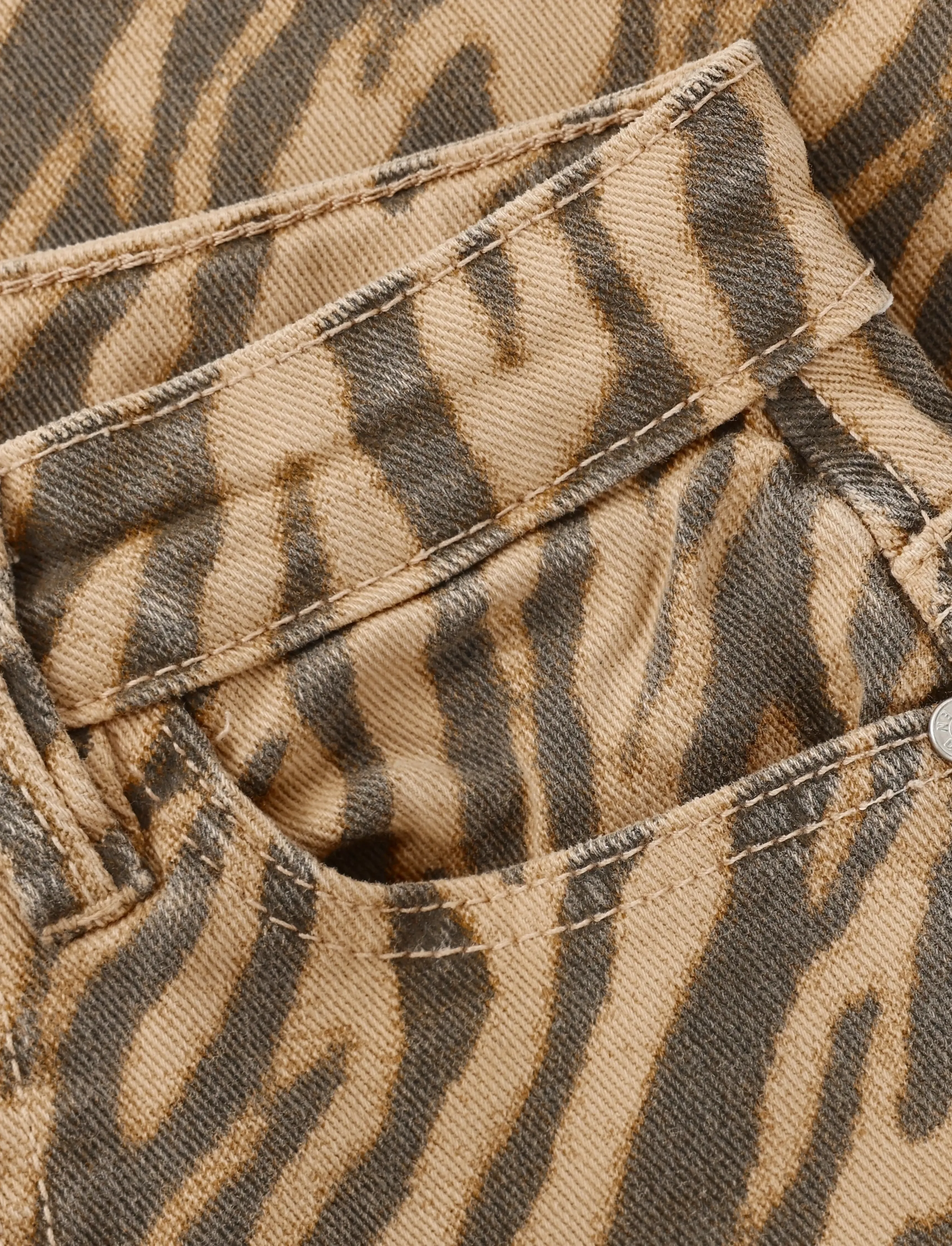 Daily 7 - Barrel Fit Animal - tapered jeans - ginger root - 5