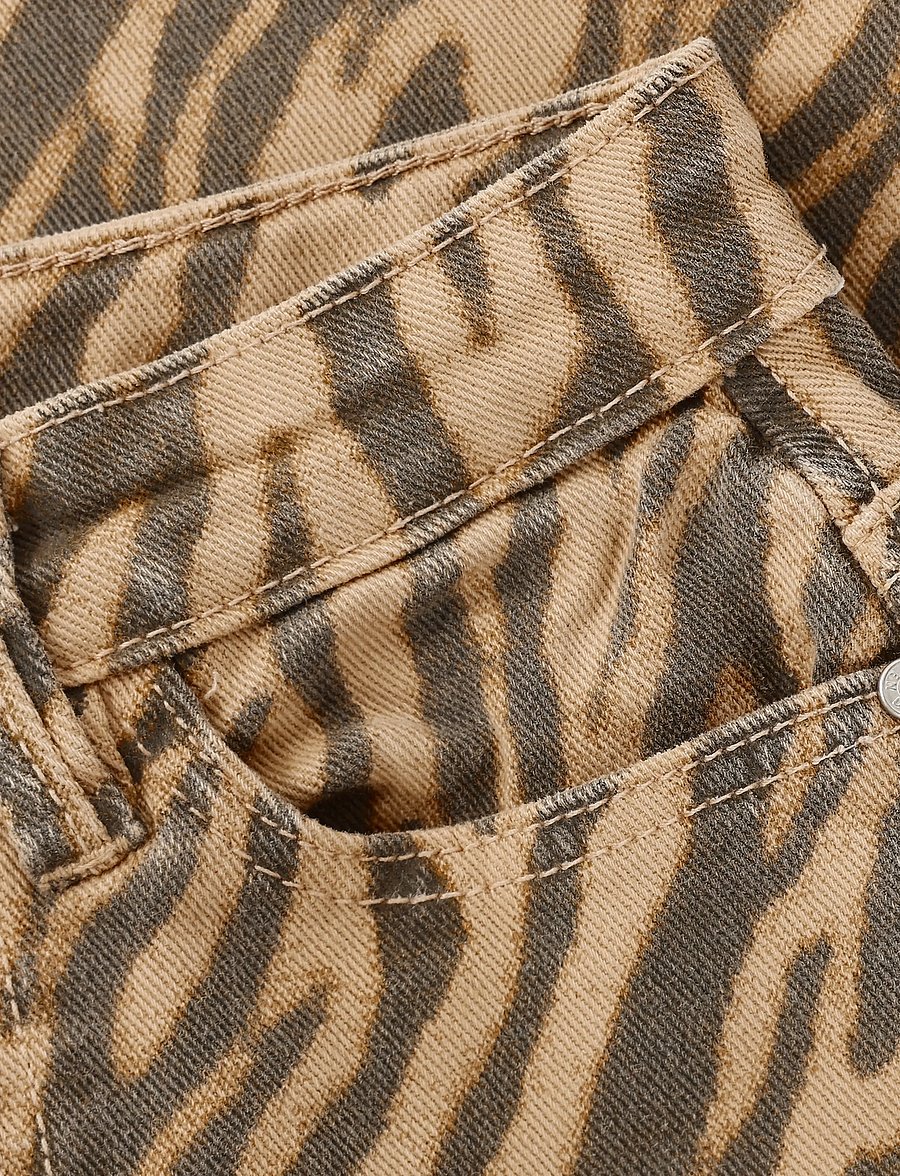Daily 7 - Barrel Fit Animal - tapered jeans - ginger root - 5