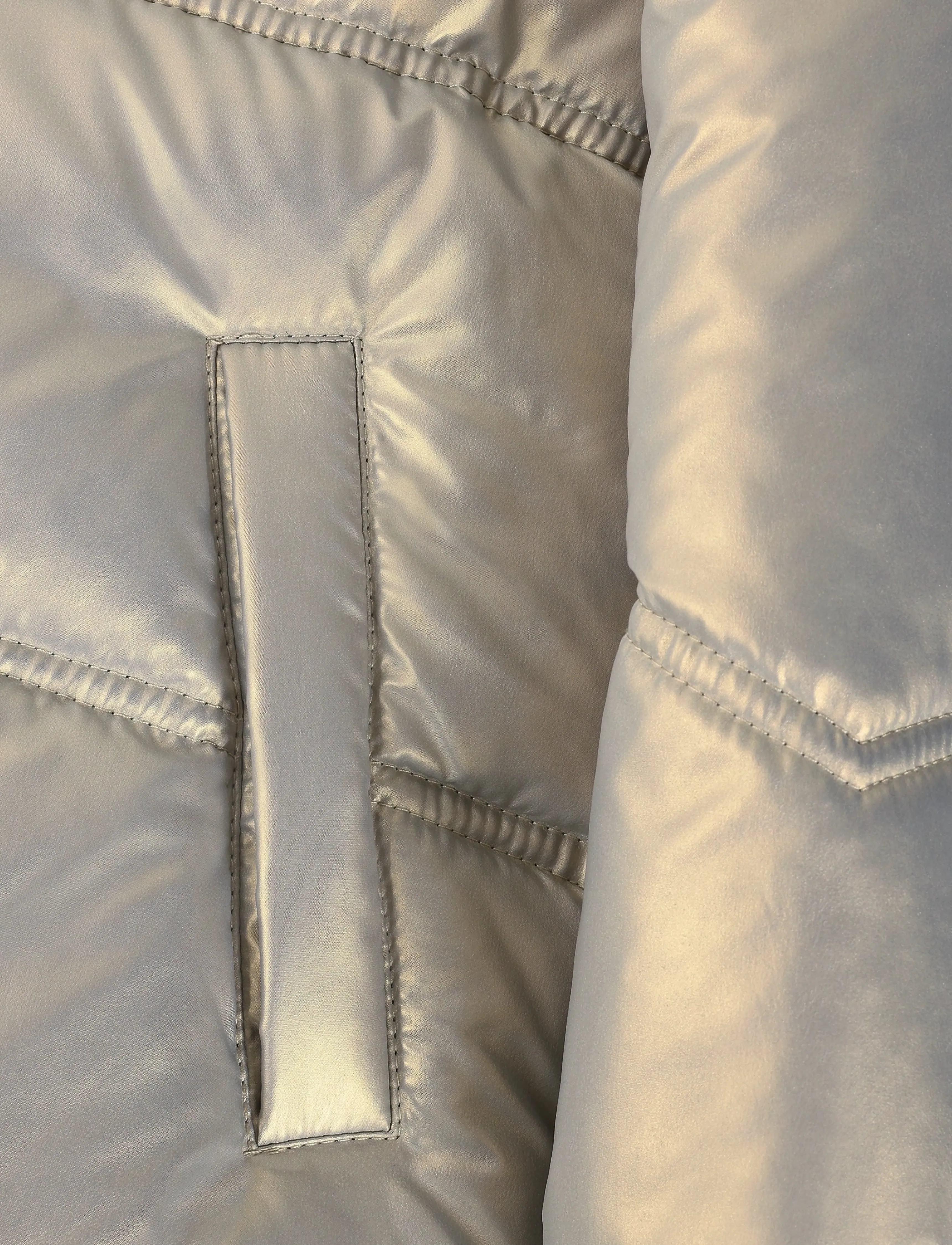Daily 7 - Metallic Jacket - vinterjackor - champagne beige - 4
