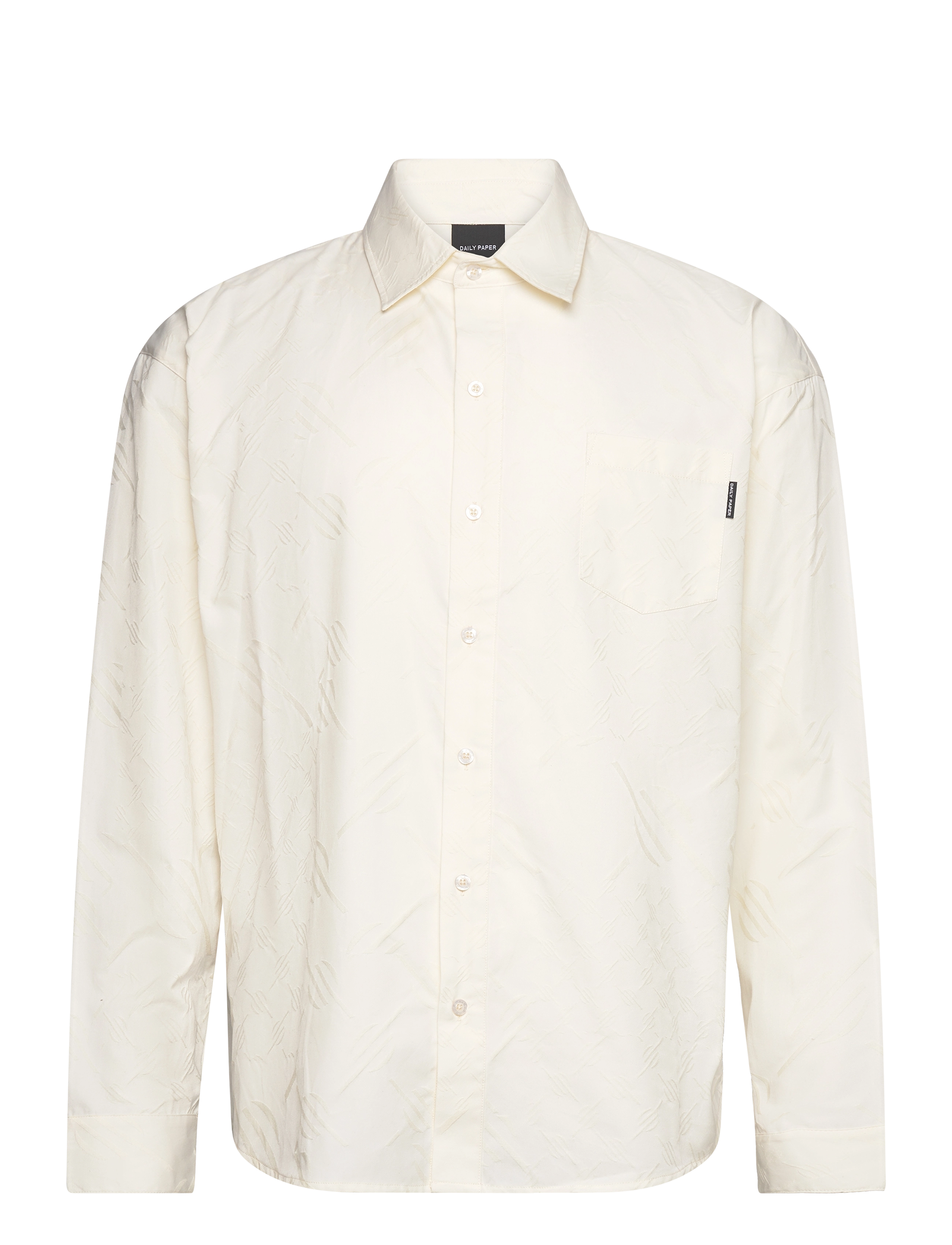 DAILY PAPER Housni Ls Shirt Repatch Monogram Weiß - S - Herren