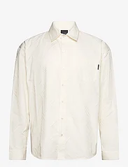 Daily Paper - housni ls shirt repatch monogram - basic overhemden - egret white - 0