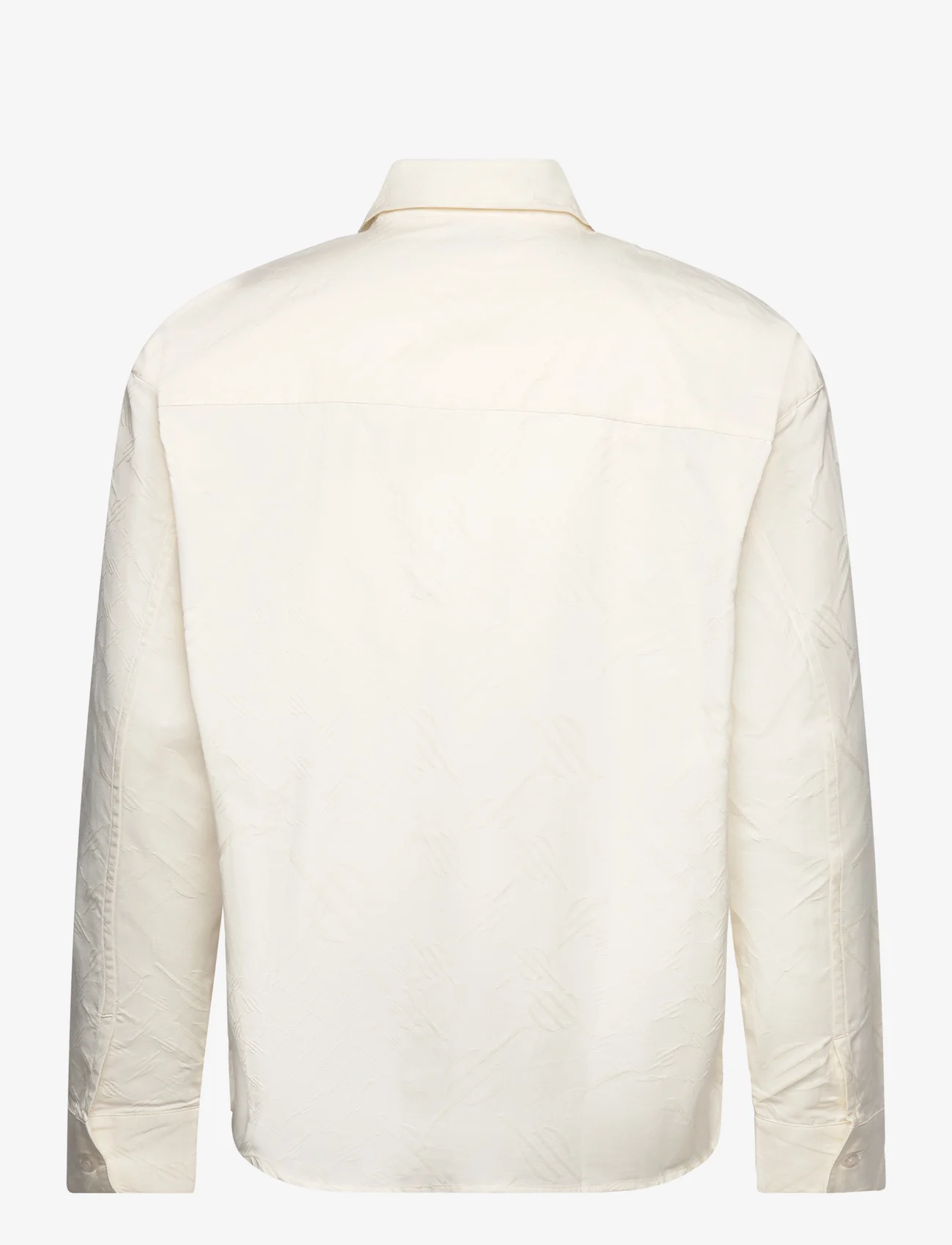 Daily Paper - housni ls shirt repatch monogram - basic overhemden - egret white - 1