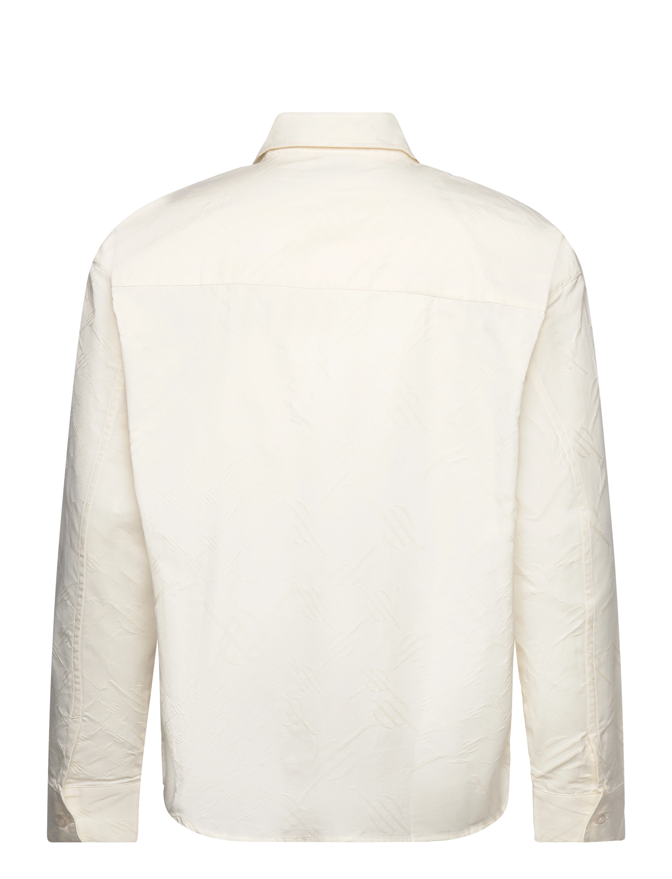 Daily Paper - housni ls shirt repatch monogram - basic skjorter - egret white - 1