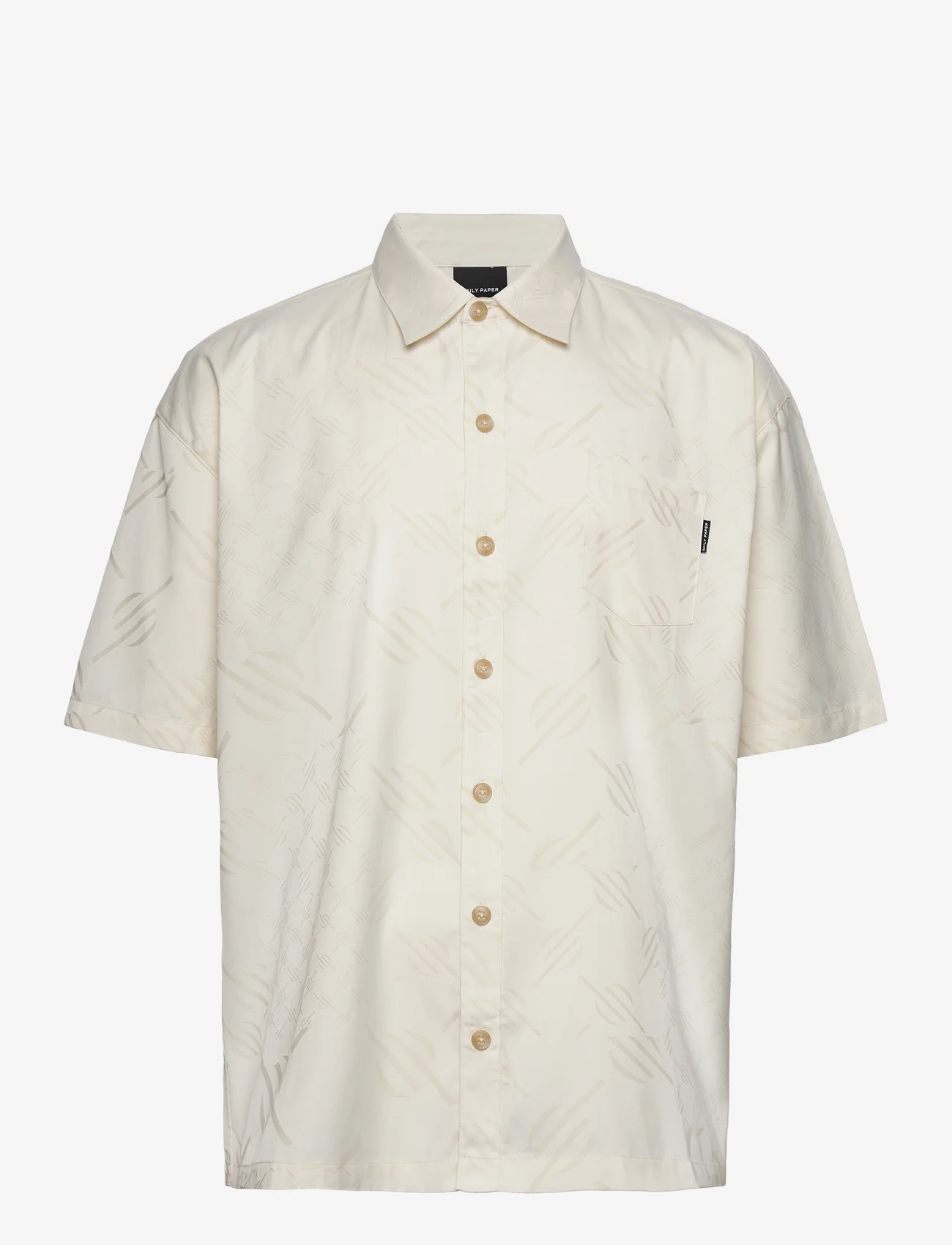 Daily Paper - piam ss shirt - kortermede skjorter - egret white - 0