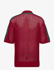 Daily Paper - petiri ss shirt - basic-strickmode - samba red/ bosphorus green - 1