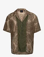 pascal shirt - MYCELLIUM GREEN AOP