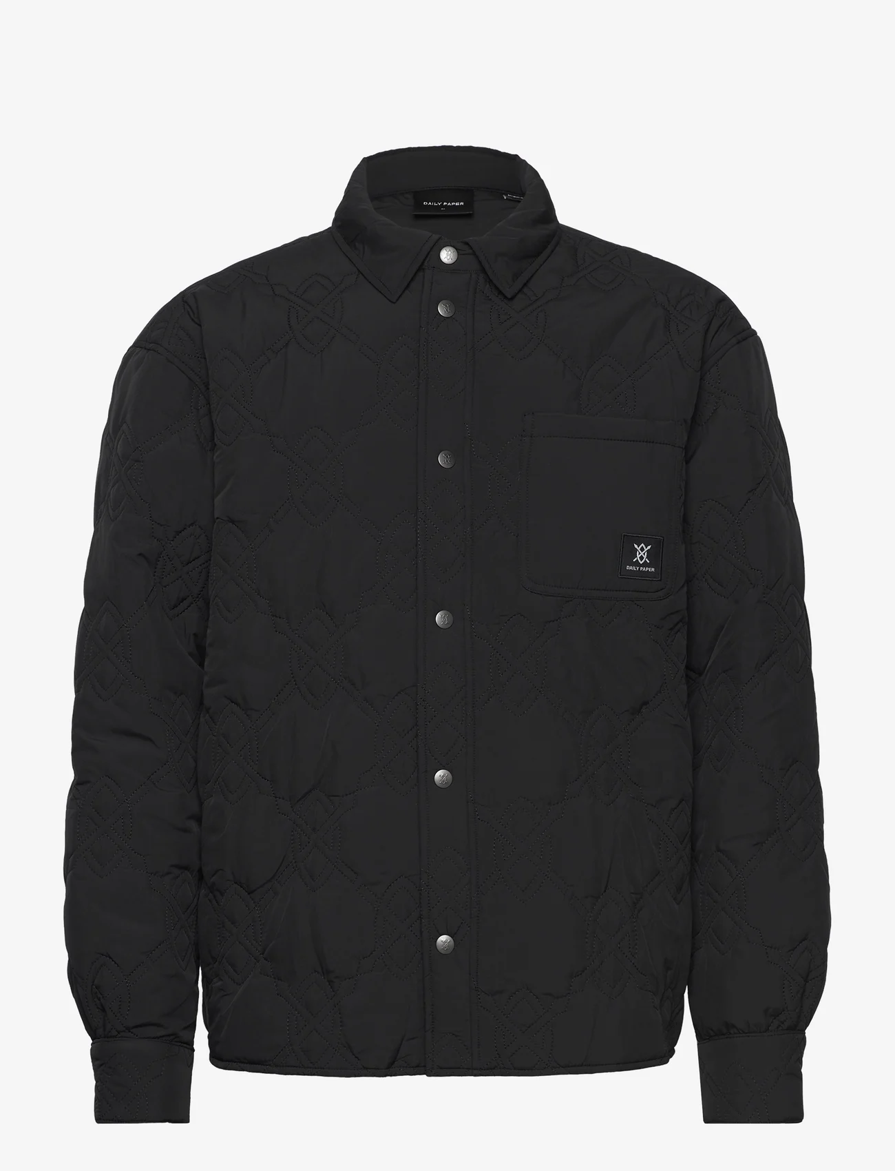 Daily Paper - rajub ls shirt - quilted - black - 0