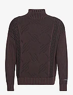 rajab sweater - METAL GREY / BLACK