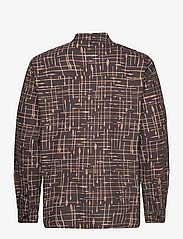 Daily Paper - ramzo ls shirt - kasdienio stiliaus marškiniai - iron taupe - 1