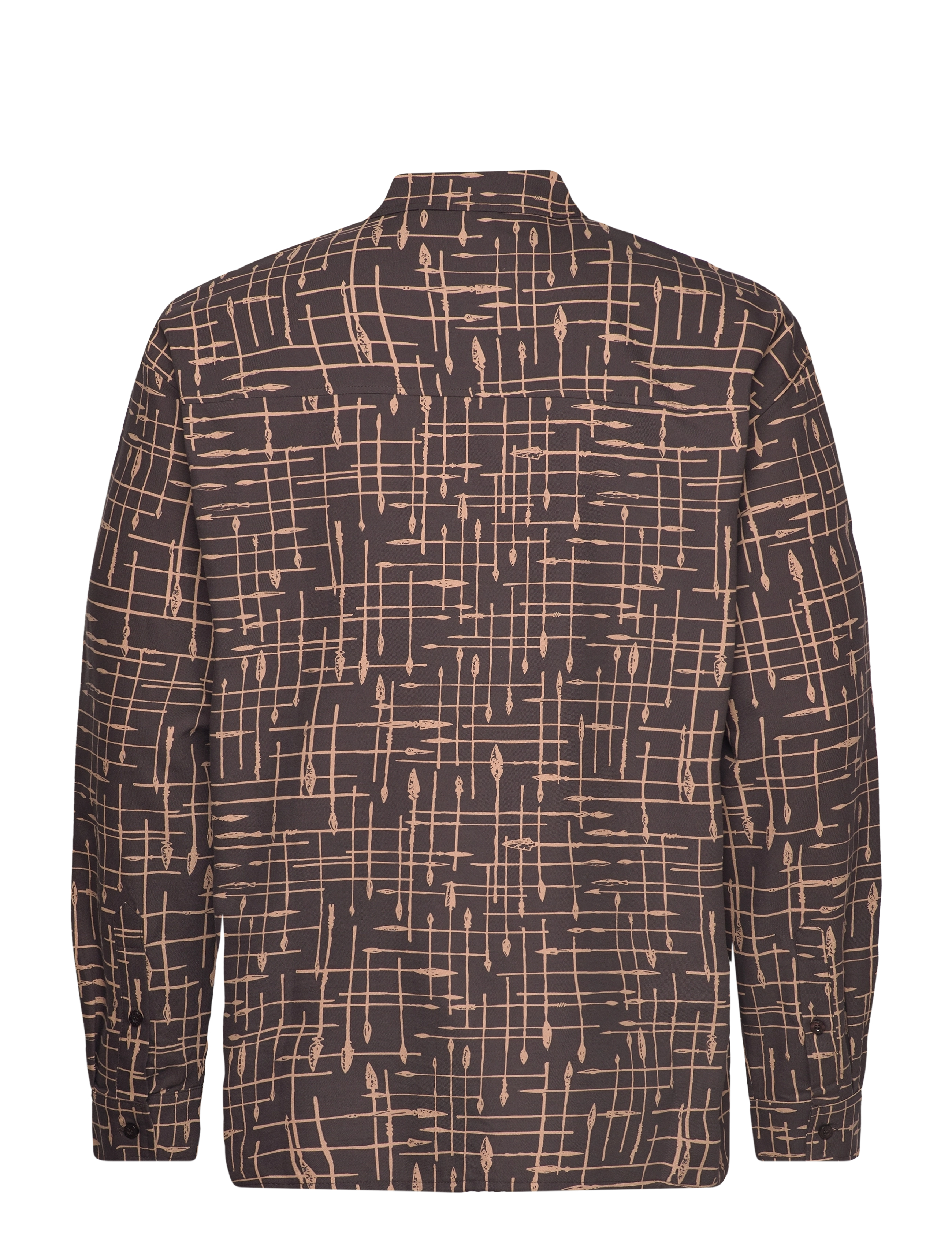 Daily Paper - ramzo ls shirt - mænd - iron taupe - 1