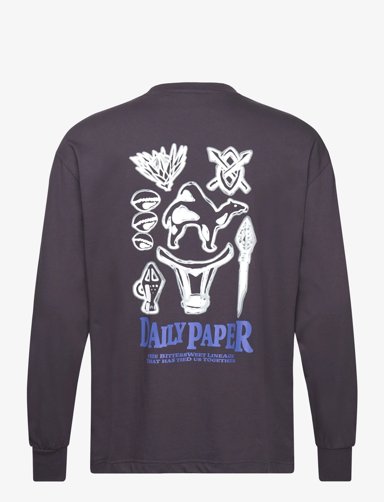 Daily Paper - rami ls t-shirt - langermede t-skjorter - deep navy - 1