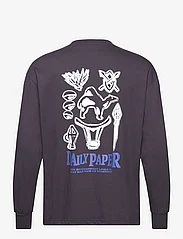 Daily Paper - rami ls t-shirt - langermede t-skjorter - deep navy - 2
