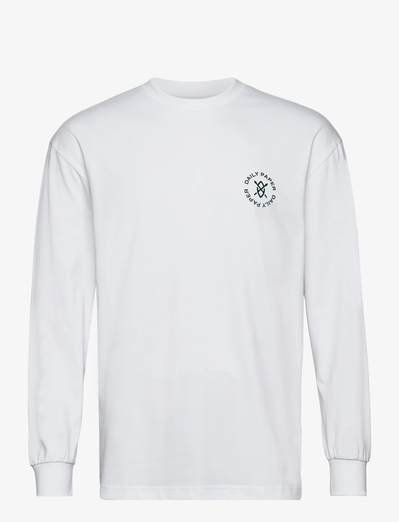 Daily Paper - circle ls t-shirt - laisvalaikio marškinėliai - white - 0
