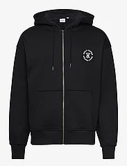 Daily Paper - ezar zip hoodie - džemperiai su gobtuvu - black - 0