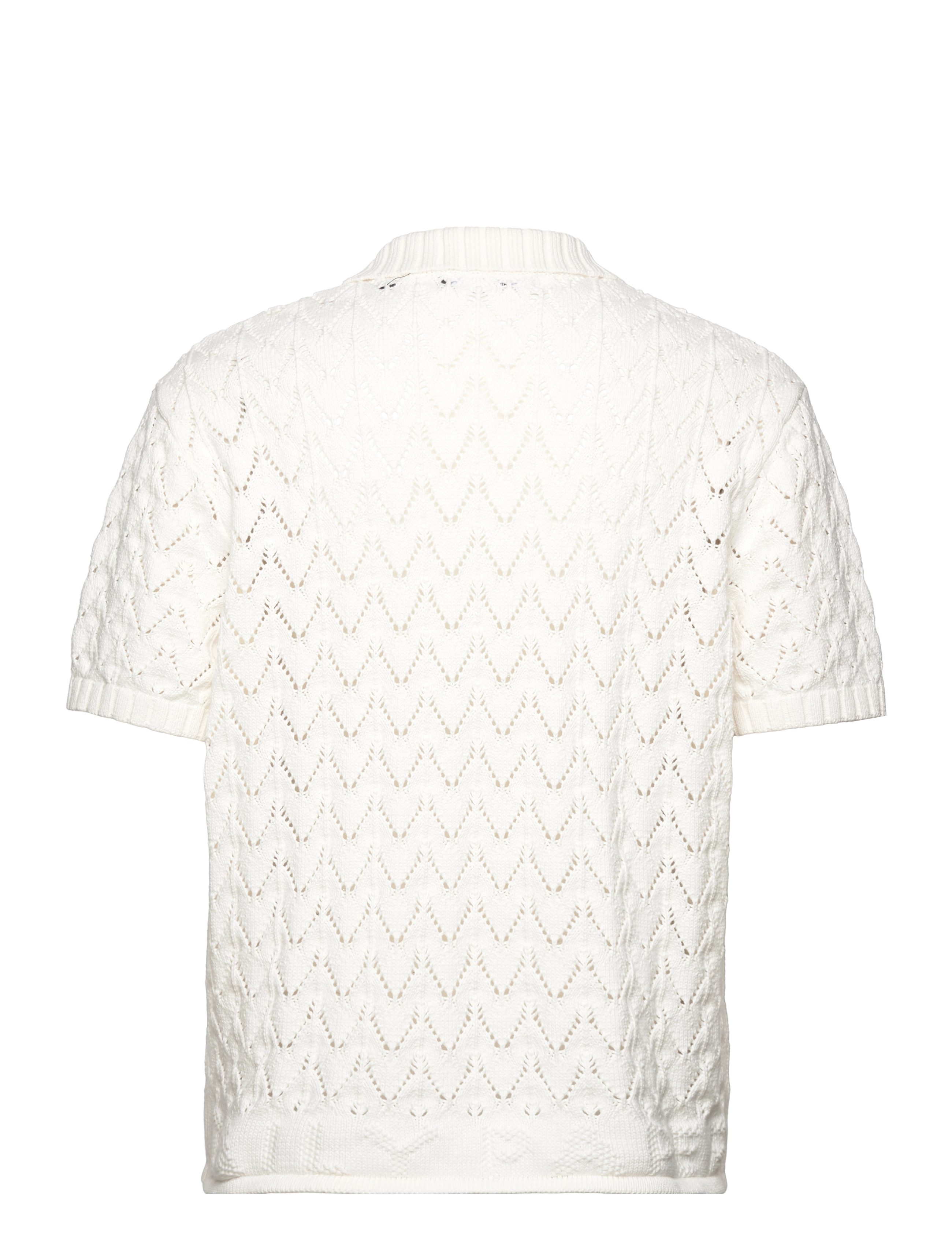 Daily Paper - yinka relaxed knit ss polo - white - 1