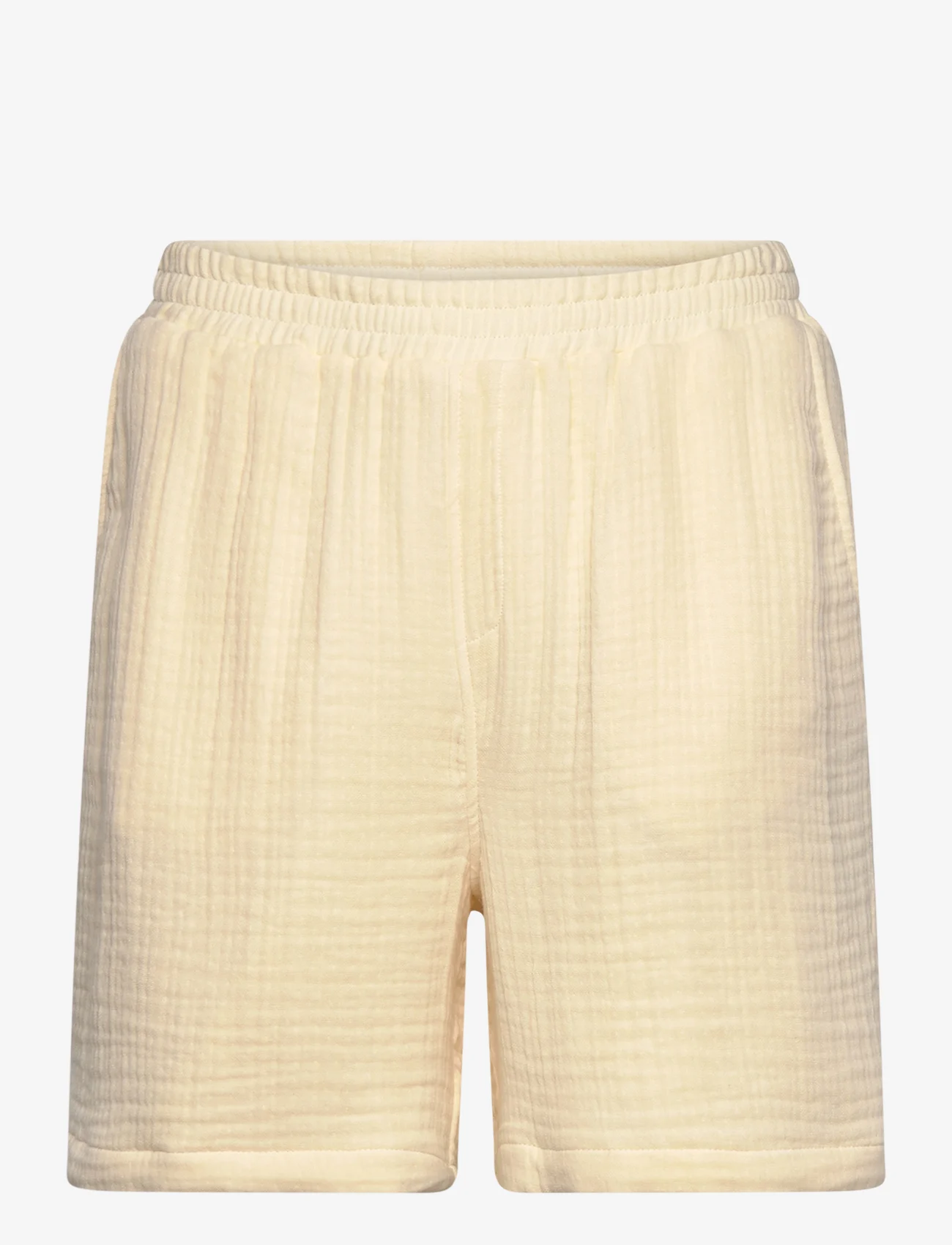 Daily Paper - enzi seersucker shorts - kasdienio stiliaus šortai - icing yellow - 0