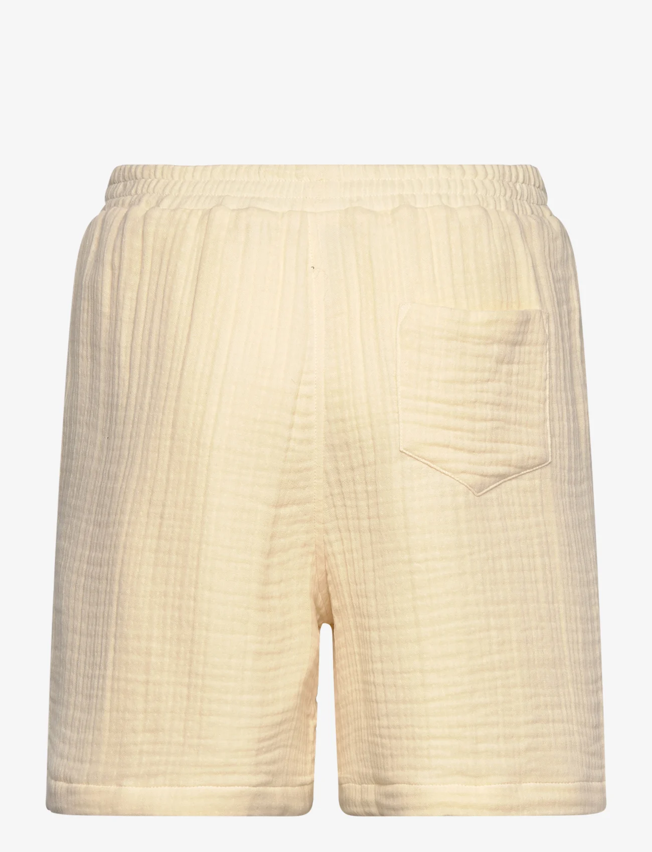 Daily Paper - enzi seersucker shorts - kasdienio stiliaus šortai - icing yellow - 1
