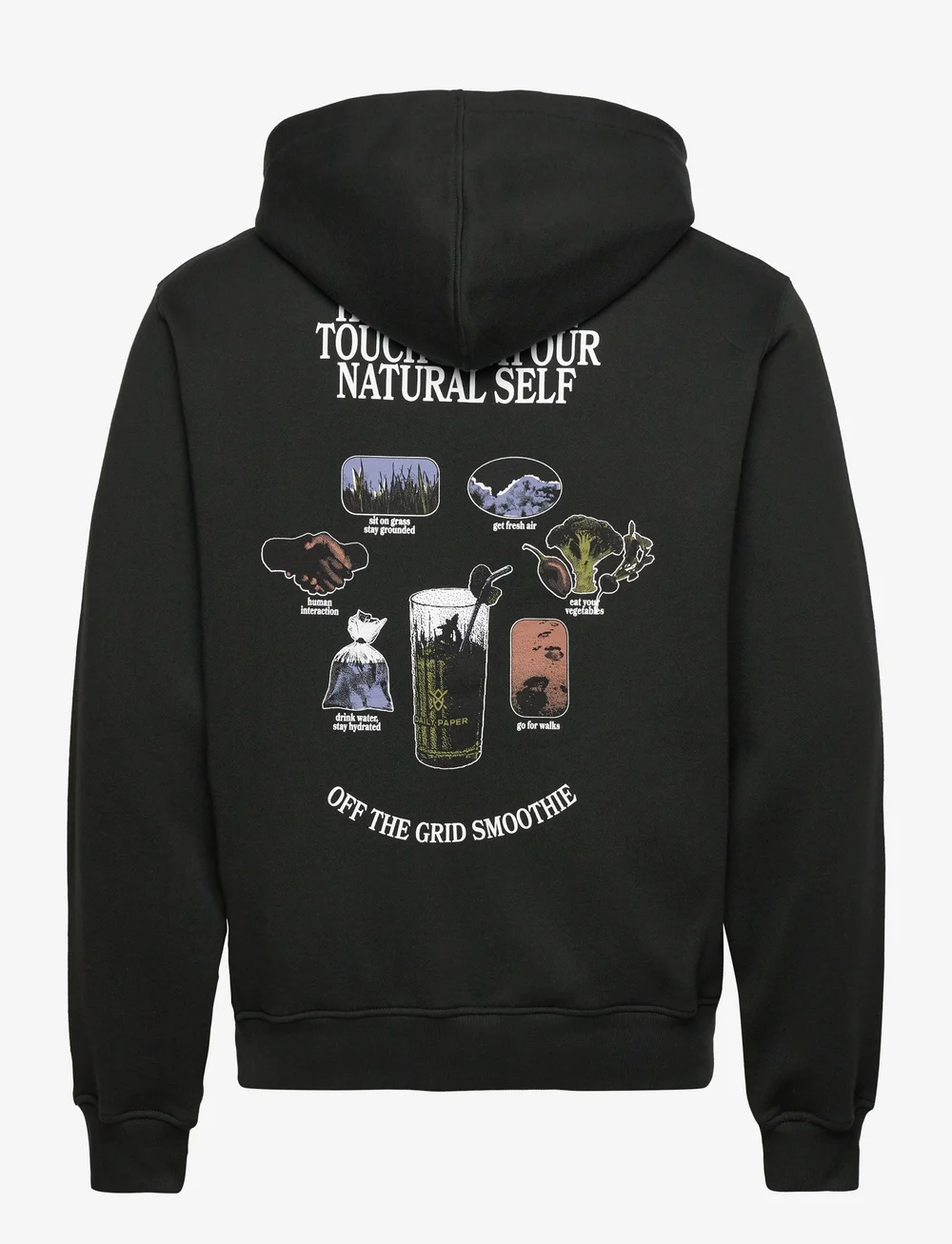 Daily Paper - smoothie hoodie - hoodies - jet black - 1
