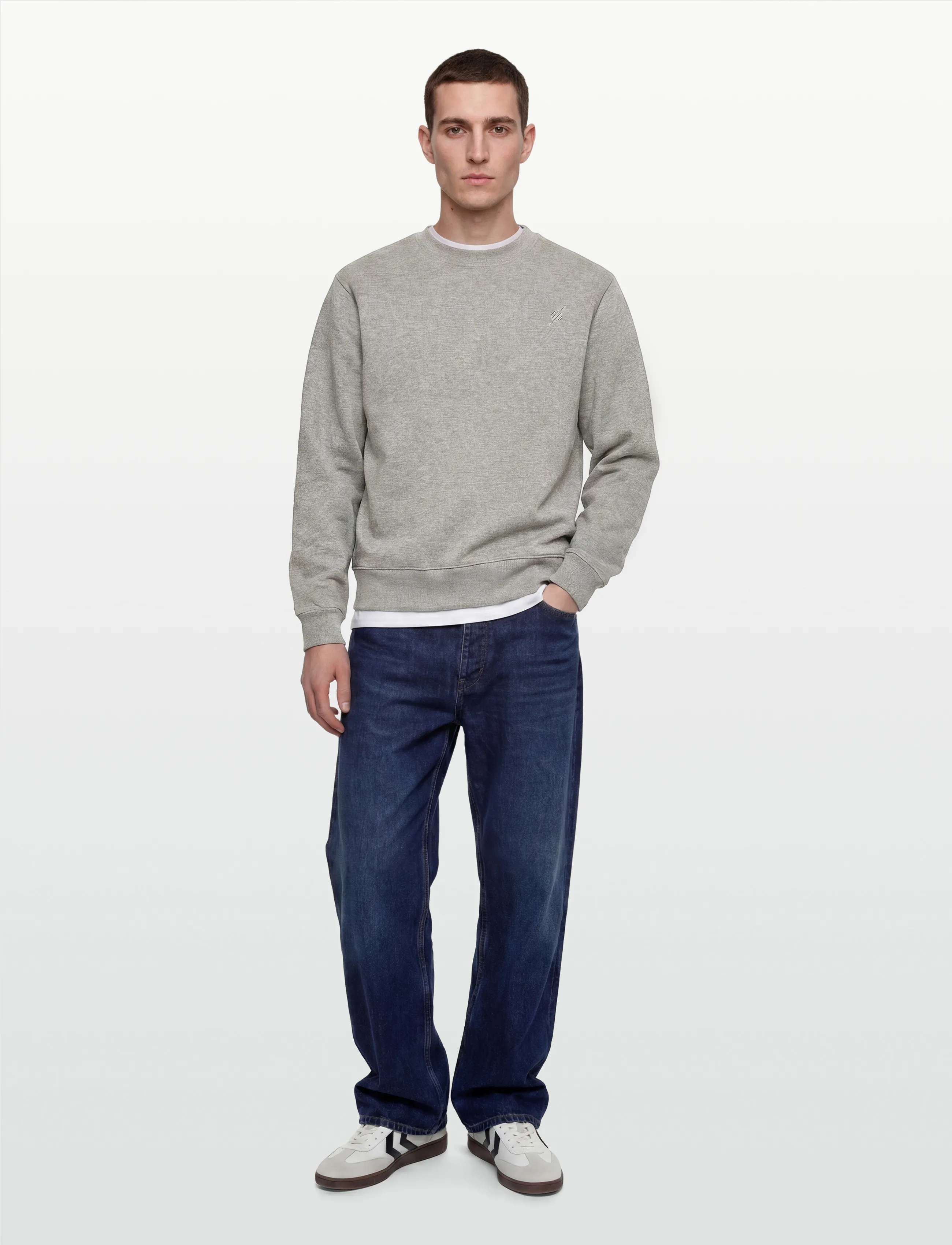 Daily Paper Mono Rib Sweater, S, Sweatshirts & Hoodies, Grau - Sweatshirts, Männerswear