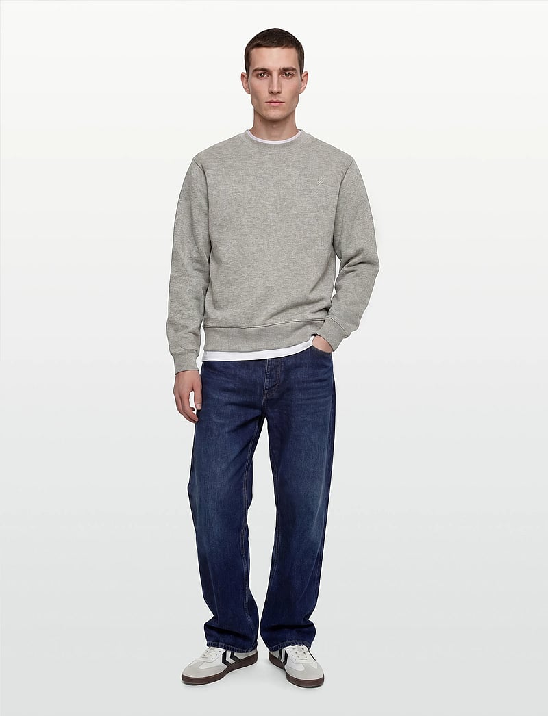 Daily Paper - mono rib sweater - sweatshirts - grey melange - 0