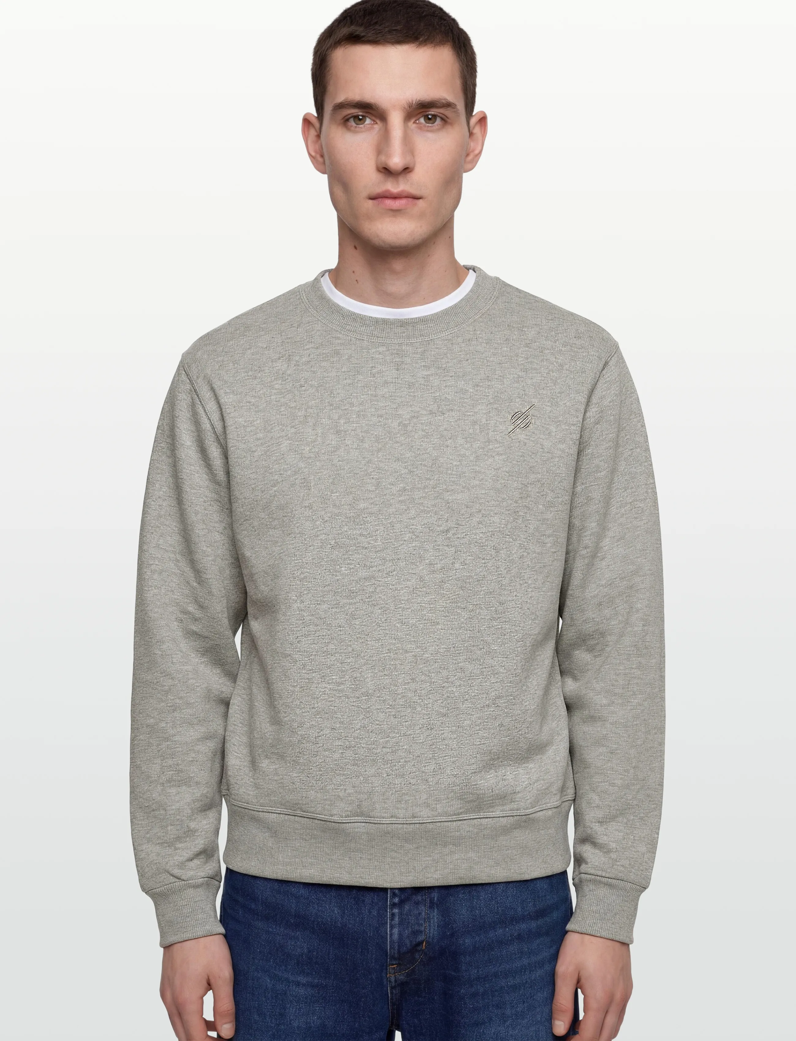 Daily Paper - mono rib sweater - sweatshirts - grey melange - 3