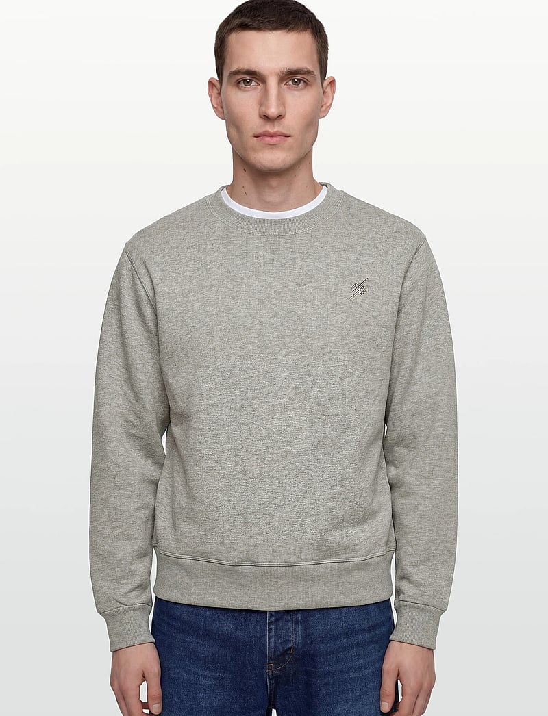 Daily Paper - mono rib sweater - sweatshirts - grey melange - 3