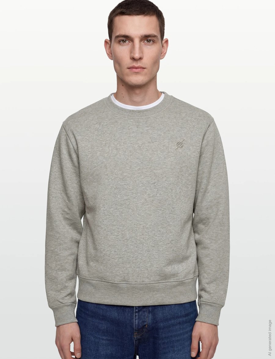 Daily Paper - mono rib sweater - sweatshirts - grey melange - 3