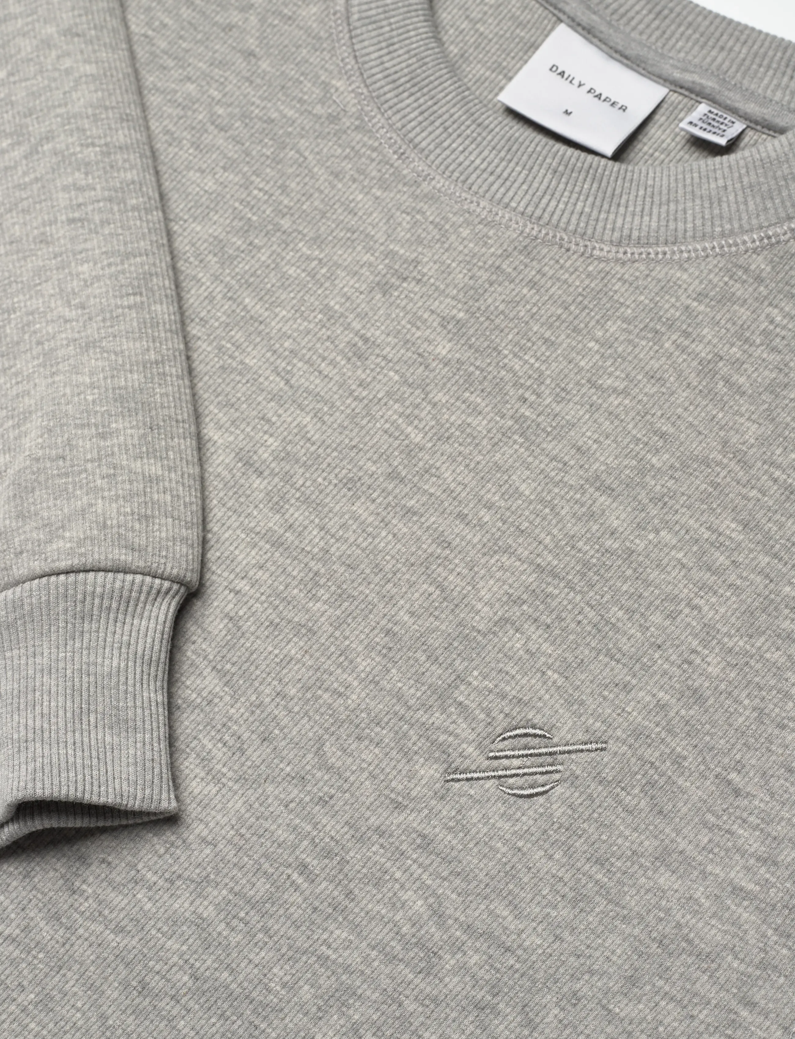 Daily Paper - mono rib sweater - sweatshirts - grey melange - 5
