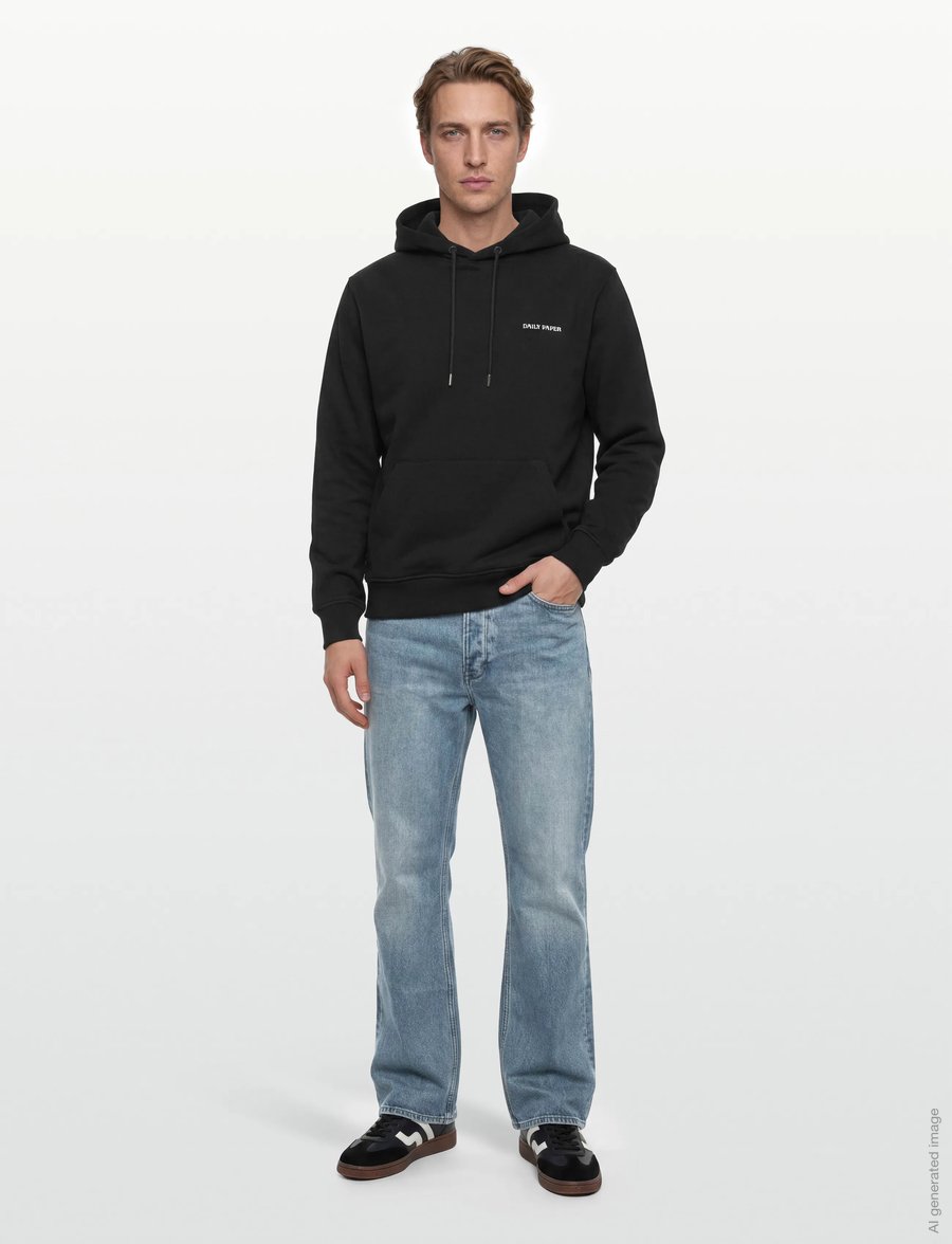 Daily Paper - dias hd hoodie - kapuzenpullover - black - 0