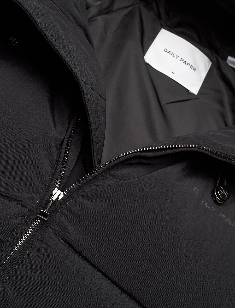 Daily Paper - relaxed puffer - daunenjacken - black - 2