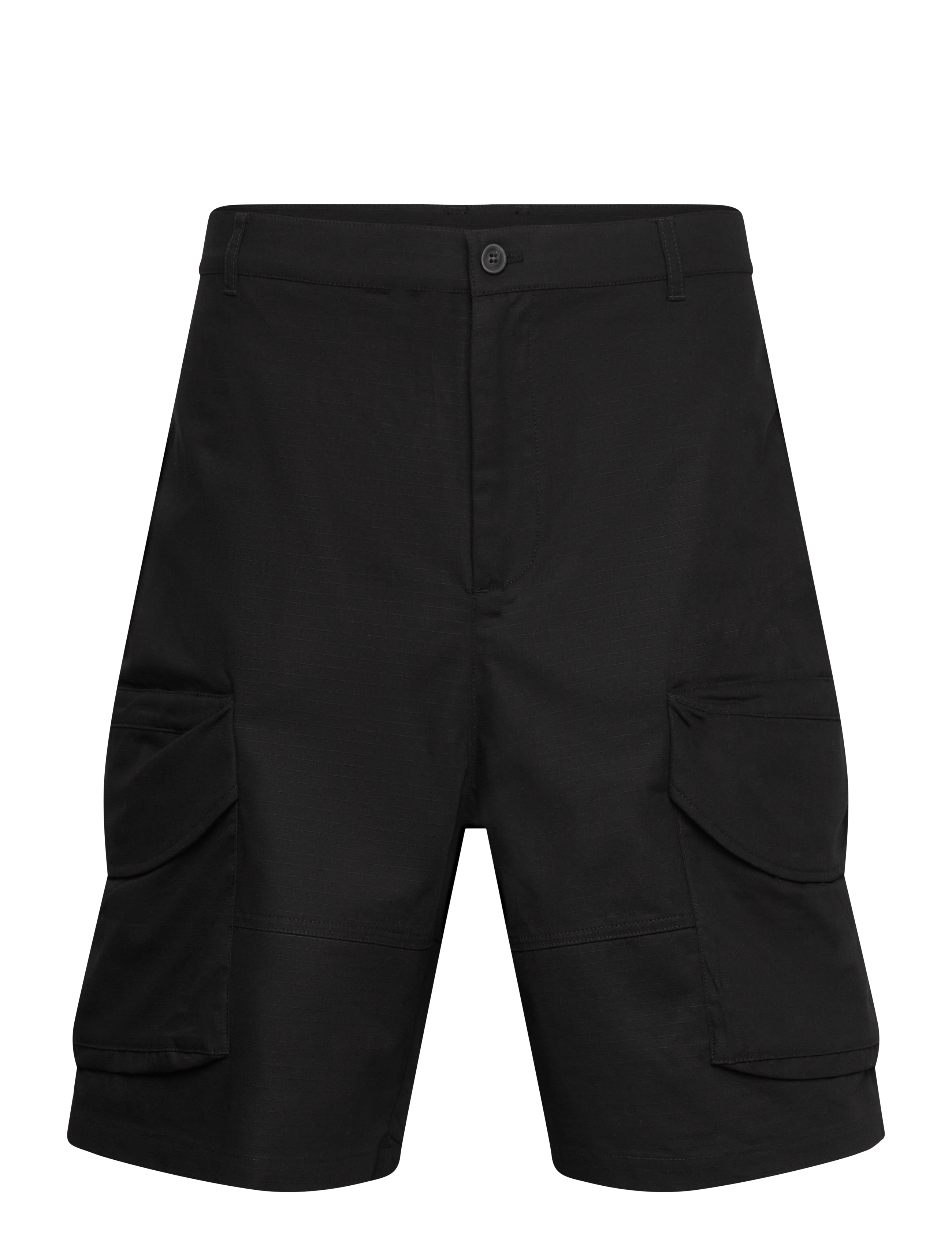 Daily Paper Cotton Cargo Shorts, L, Schwarz - Männerswear