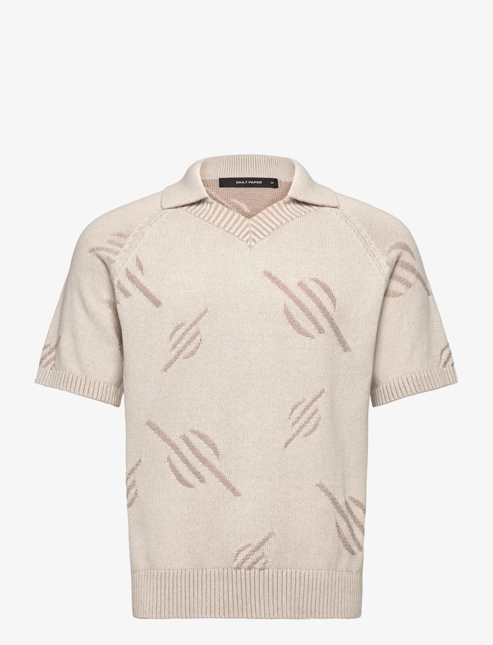 Daily Paper - monogram polo knit - korte mouwen - gardenia - 0