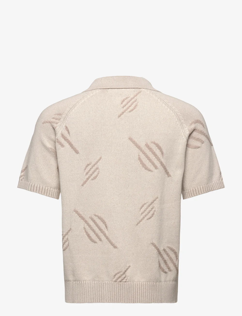 Daily Paper - monogram polo knit - korte mouwen - gardenia - 1