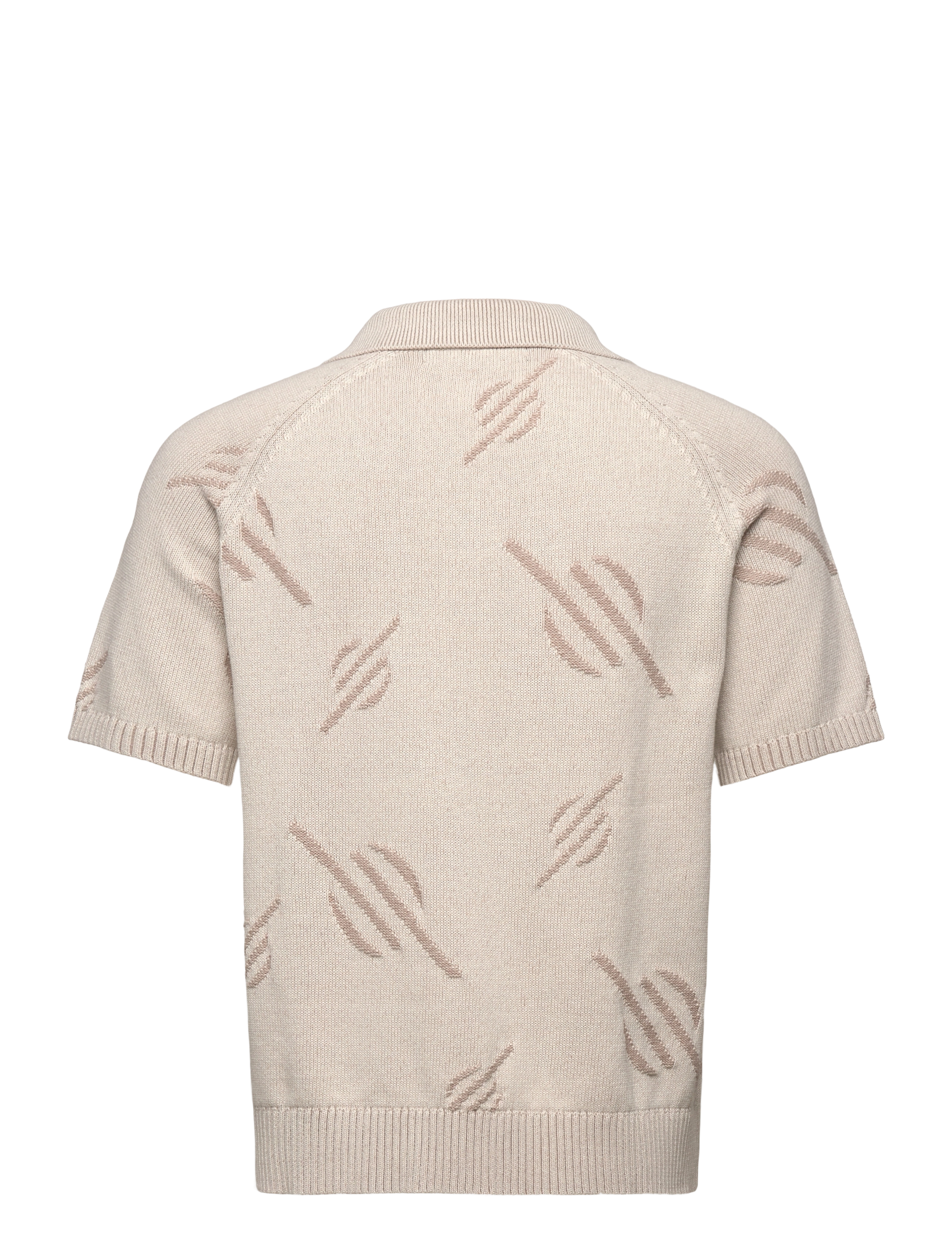 Daily Paper - monogram polo knit - gardenia - 1